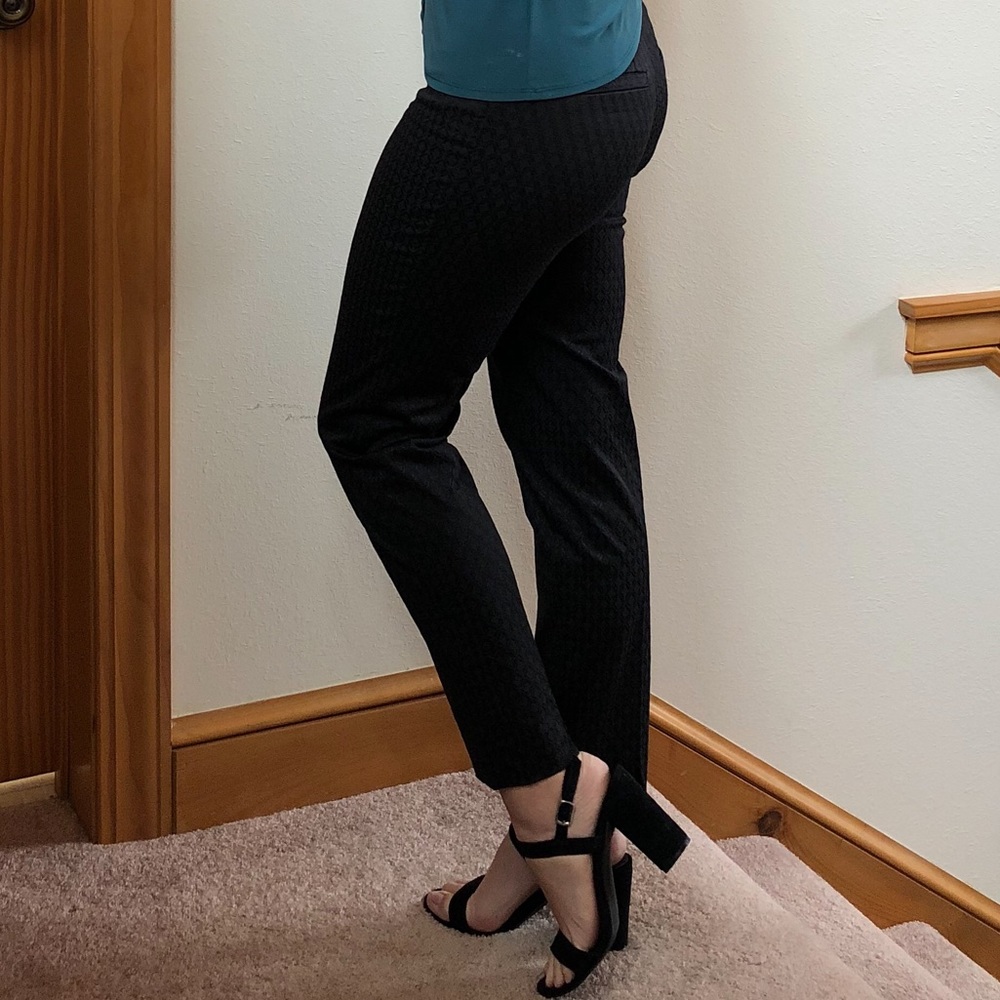 Black Slack With Diamond Pattern - image 2